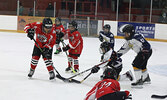 Sioux Lookout Minor Hockey Association players had an opportunity on Saturday to spend an hour with the Ice Dogs and North Stars for some player development. The kids showed off what they had learned during the exhibition game’s first intermission.      T