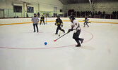 Six youth girls’ teams, with their own division, competed in the broomball tournament. - Jesse Bonello / Bulletin Photo