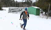 Adult and youth racers competed in snowshoe races at Cedar Bay on March 2 during this year’s Winter Festival.   Tim Brody / Bulletin Photo