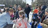 An estimated 300 – 400 people visited the Cozy Cabin on the Cedar Bay lakeshore on March 29 for this year’s Easter Egg Hunt. This was the 9th year the event has been held.     Tim Brody / Bulletin Photo
