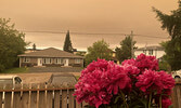 Smoke from forest fires burning in Northwestern Ontario stains the sky on July 6. Residents described the sight on social media as “eerie”. Ontario Solicitor General Sylvia Jones shared in a statement released on the morning of July 8, “This year is provi