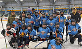 Peewee B Side Champs – Slate Falls.   Photos courtesy of Lil Bands Hockey Tournament