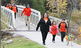 Area residents participate in this year’s Orange Shirt Day Walk on Sept. 30. - Tim Brody / Bulletin Photos