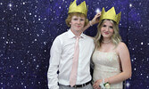 Chase Favot (left) and Maddie Wilson were voted Prom king and queen by their fellow students.   Tim Brody / Bulletin Photo