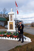 Candlish Memorial, Branch #139, Royal Canadian Legion member Bob Bell at the cenotaph. - Photo courtesy Nicole Rose