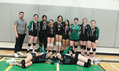 The Sioux North High School Senior Girls Volleyball Team – silver medalists.   Tim Brody / Bulletin Photo