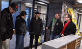 Touring the main office of the new high school. - Tim Brody / Bulletin Photo