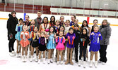 Sioux Lookout Skating Club members pose for a photo earlier this year, prior to the pandemic, proudly displaying medals and ribbons they had earned earlier in the season. - Bulletin File Photo