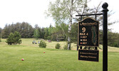 Signage on Hole #9 was dedicated in honour and memory of the late Harvey Friesen, former president of Bearskin Airlines, for his past support of the club.    Tim Brody / Bulletin Photo