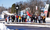 Educators in Sioux Lookout joined teachers across the province, participating in an Ontario-wide strike that saw over two-million students out of classrooms on Feb. 21. - Jesse Bonello / Bulletin Photo