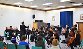 More than  20 young musicians, as part of the Thunder Bay Symphony Youth Orchestra, performed in front of Sioux Lookout and area community members. - Jesse Bonello / Bulletin Photo