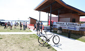 The weigh in station for the tournament was located at Farlinger Park (town beach).   Tim Brody / Bulletin Photo