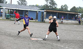 Just Ok in action against the Gull Bay Warriors.   Tim Brody / Bulletin Photo