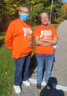 Brenda Baskatawang (left) and Christine Chisel were just two of the many participants that took part in the Orange Shirt Day walk organized by Equay-wuk on September 29.      Mike Lawrence  / Bulletin Photo