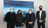  From left: Sioux Lookout Mayor Doug Lawrance, Slate Falls First Nation Chief Lorraine Crane, Associate Minister of Mental Health and Addictions Michael Tibollo and Sioux Lookout Friendship Accord Economic Development Corporation Executive Director Jacob 