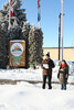 Mayor Doug Lawrance is joined by Alzheimer Society representative Betty Lee-Lawrence on Jan. 5, at the Municipal Office, as he proclaims January to be National Alzheimer Awareness Month in Sioux Lookout.   Tim Brody / Bulletin Photo