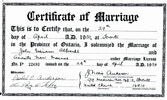 John and Nan’s marriage certificate.     Source: Martin Beerman
