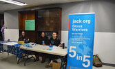 From left: Ruth Broderick, Free the Children group; Phyllis Elsir, Jack Chapter; and Scarlett Schumacher, Jack Chapter. - Jesse Bonello / Bulletin Photo