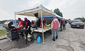 Sioux Lookout Shrine Club members hosted a drive-thru BBQ as part of the 39th Sioux Lookout Blueberry Festival Opening Ceremonies.     Reeti Meenakshi Rohilla / Bulletin Photo