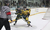 The Red Lake Miners edged the Sioux Lookout Bombers 3-2 to win Game 7 of their first round SIJHL playoff series.    Tim Brody / Bulletin Photo