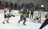 The Sioux Lookout Bombers in action against the visiting Red Lake Miners. The Bombers won the game 8-4. Tim Brody / Bulletin Photo