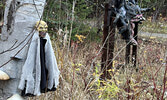 Spooky decorations adorned the haunted trail.   Tim Brody / Bulletin Photo