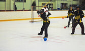 Six youth girls’ teams, with their own division, competed in the broomball tournament. - Jesse Bonello / Bulletin Photo