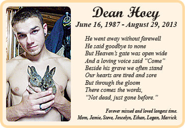 Memories & Celebrations of life: In Memoriam - Dean Hoey 