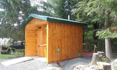 The newly built latrine at Cedar Bay.     Submitted Photo