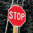 The new temporary stop sign at Cedar Bay. - Jesse Bonello / Bulletin Photo
