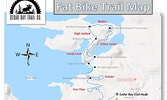 An updated fat bike trail map shows the additional trails that have been added north of the Cozy Cabin at Cedar Bay. - Cedar Bay Trail Co / Submitted Photo