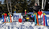 A Celebrations Fundraiser lawn display was set up for local resident (pictured) Doug Shield’s 85th birthday on February 8. -Kristine Shield’s-Grandmont/Submitted Photo