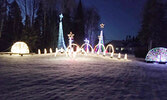 Judy Henrickson’s Christmas lights display in 2017. - Photo courtesy Judy Henrickson