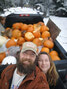 Jamie Macleod (left) and Trisha Cordes are the owners/operators of Away We Grow, an off-grid farm located just outside of Sioux Lookout. They collect community compost most Tuesdays at the Travel Information Centre from 4:30 pm until 5:30 p.m.   Photo cou