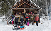 More than 50 people visited the Cozy Cabin as it opened for the season. Nancy McCord / Submitted Photo