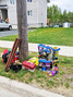 A wide variety of household items, recreation equipment, furniture, and children’s toys were on display and free for the taking during Curbside Swap last weekend. - Jesse Bonello / Bulletin Photo