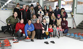 Curling Day in Canada participants pose for a group photo.   Tim Brody / Bulletin Photo