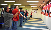 Twenty-eight participants competed in the Sioux Lookout Dart Tournament on March 13 and 14. - Jesse Bonello / Bulletin Photo