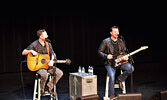 Dave Wasyliw (left) and Chris Thorsteinson of Doc Walker performing during their Sioux Lookout Entertainment Series concert. - Jesse Bonello / Bulletin Photo