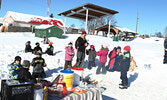 Community members visit the town beach on Family Day in 2019 to take part in free Family Day activities organized by local businesses, individuals and organizations. Activities included roasting hot dogs and marshmallows over a bonfire, sliding, and skati