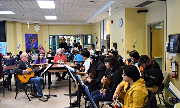 Elders Council visits SLMHC patients, Extended Care residents