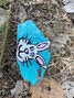 One of the 18 bunny rocks painted and hidden by the McCord family.   Tim Brody / Bulletin Photo