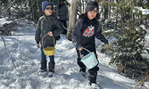 An estimated 300 – 400 people visited the Cozy Cabin on the Cedar Bay lakeshore on March 29 for this year’s Easter Egg Hunt. This was the 9th year the event has been held.    Tim Brody / Bulletin Photo