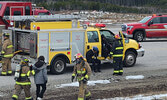 Members of the Sioux Lookout Fire Service on scene at the airport during the training exercise.    Municipality of Sioux Lookout / Submitted Photo