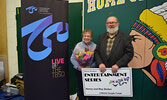 Nancy and Roy Dedon were honoured with a lifetime couple’s pass for their hard work, dedication and involvement with the Sioux-Hudson Entertainment Series since its inception. - Jesse Bonello / Bulletin Photo