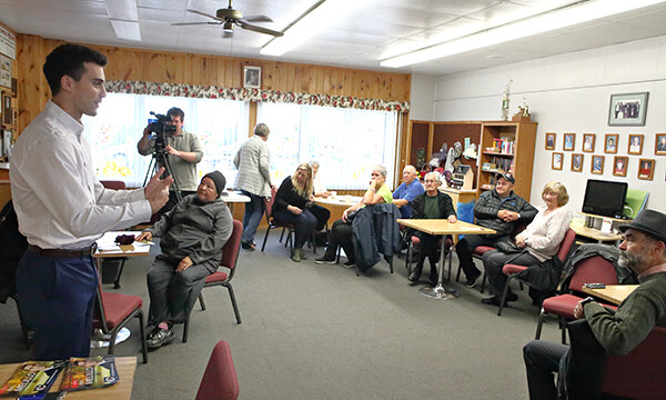 Eric Melillo holds meet and greet in Sioux Lookout