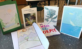 Letters and cards prepared by Sioux North High School’s Grade 10 Civics students.    Submitted Photo