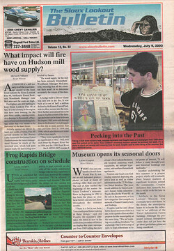 From The Bulletin Archives: Wednesday, July 9, 2003