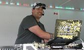 DJ Slipper-E (Jason Bailey) of Volt Entertainment provides music and fun during the family dance.   Tim Brody / Bulletin Photo