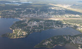 An aerial view of Sioux Lookout captured during the Slate Falls Air Floatplane Rides on August 1.     Tim Brody / Bulletin Photo